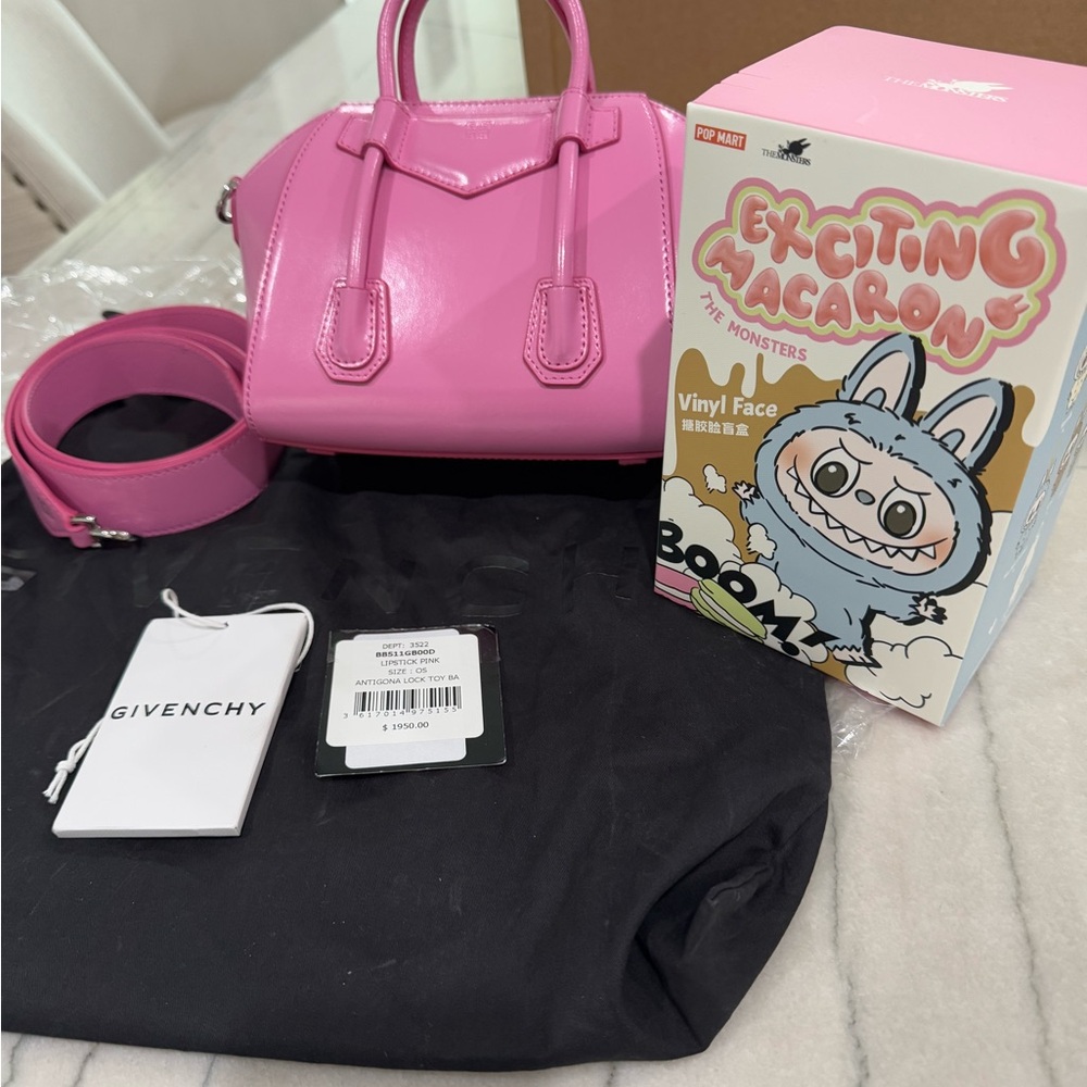 Givenchy Vibrant Pink Leather Handbag toy antigona
